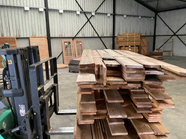 Partij grenen planken 80-180x14x1,8 cm - afbeelding 7 van  7