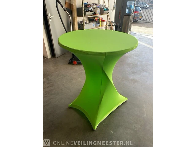 Partij groene statafelhoes incl. topper, groen - afbeelding 3 van  3