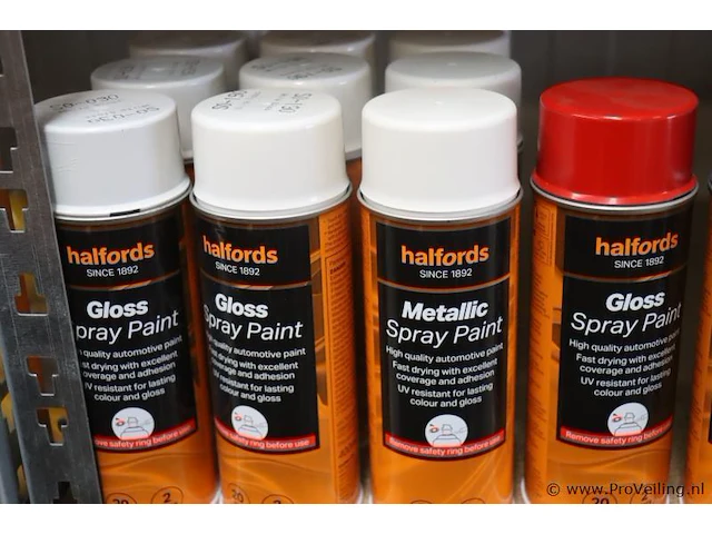 Partij halfords spray paint - 75 bussen á 400ml - afbeelding 6 van  9