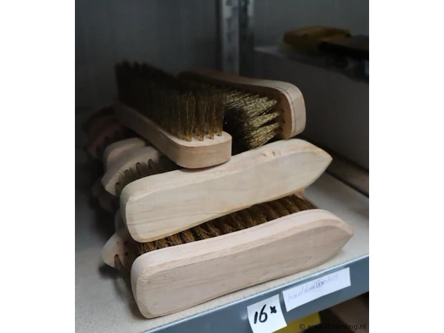 Partij handstaalborstels - 16 stuks - afbeelding 1 van  4