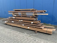 Partij hardhout brugdek planken 24 x 120 (223x) - afbeelding 1 van  16