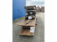 Partij hardhout brugdek planken 24 x 120 (223x) - afbeelding 11 van  16