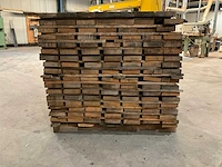 Partij hardhout circa 230 stuks eiken planken 67x14,5x4cm - afbeelding 2 van  2