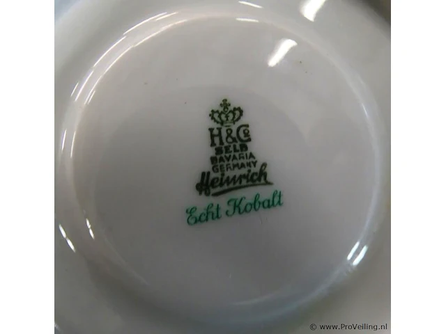 Partij h&g selb bavaria germany heinrich servies. inclusief krat. aan onderzijde gemerkt - afbeelding 5 van  5