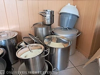 Partij horeca soeppannen en soepkommen - afbeelding 2 van  8