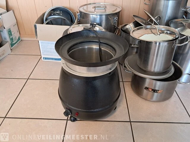 Partij horeca soeppannen en soepkommen - afbeelding 4 van  8