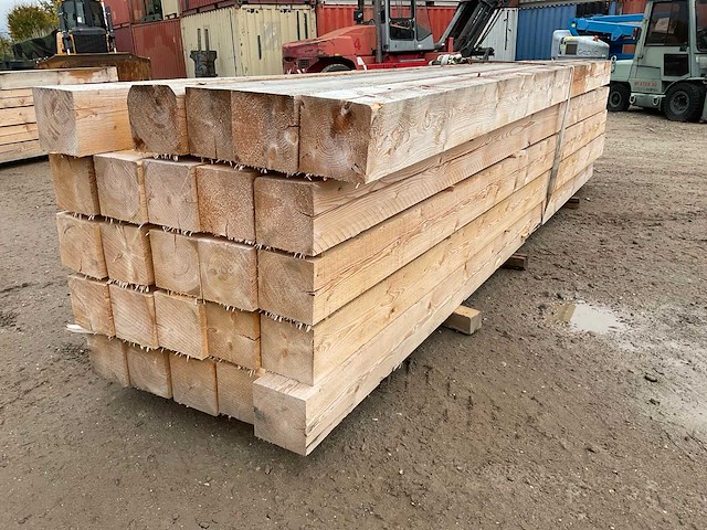 Partij houten balken - afbeelding 3 van  6