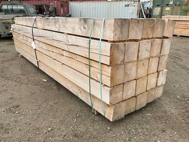 Partij houten balken - afbeelding 4 van  6