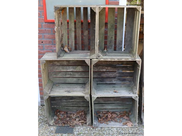 Partij houten kisten - 50x31x40cm - afbeelding 2 van  3