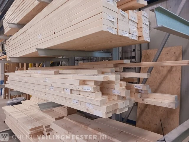 Partij houten regels en planken - afbeelding 4 van  6