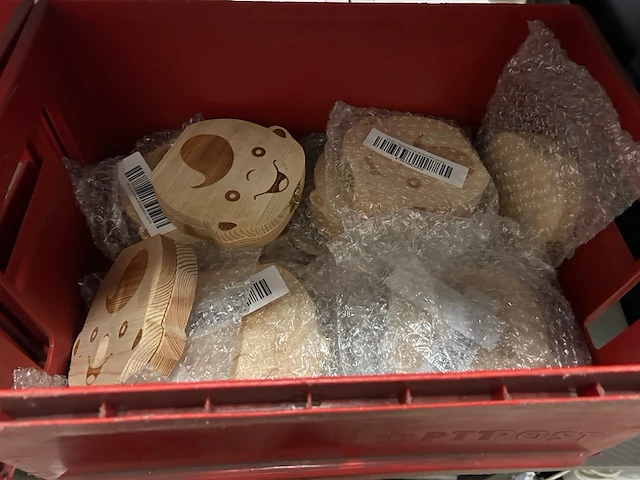 Partij houten tandendoosjes - afbeelding 6 van  7
