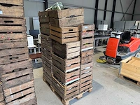 Partij houten veilingkisten, fruitkisten - afbeelding 1 van  3
