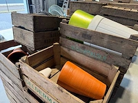 Partij houten veilingkisten, fruitkisten - afbeelding 3 van  3