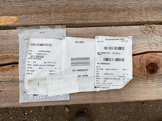 Partij houtenbalken - afbeelding 6 van  6