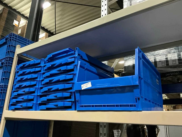 Partij inklapbare magazijnbakken (15x) - afbeelding 1 van  3