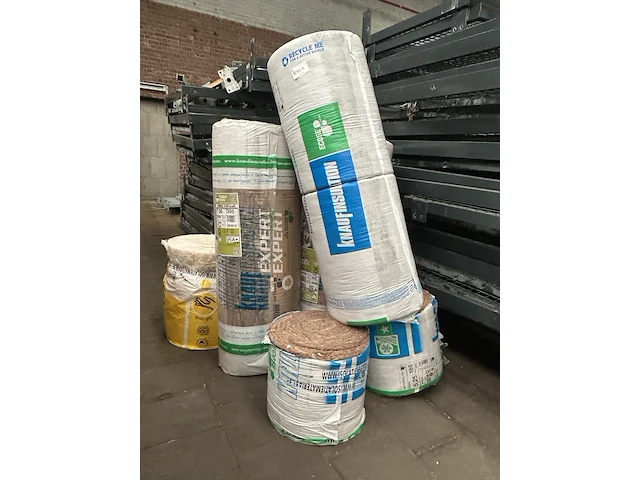 Partij isolatiemateriaal knauf, rockwool - afbeelding 1 van  6