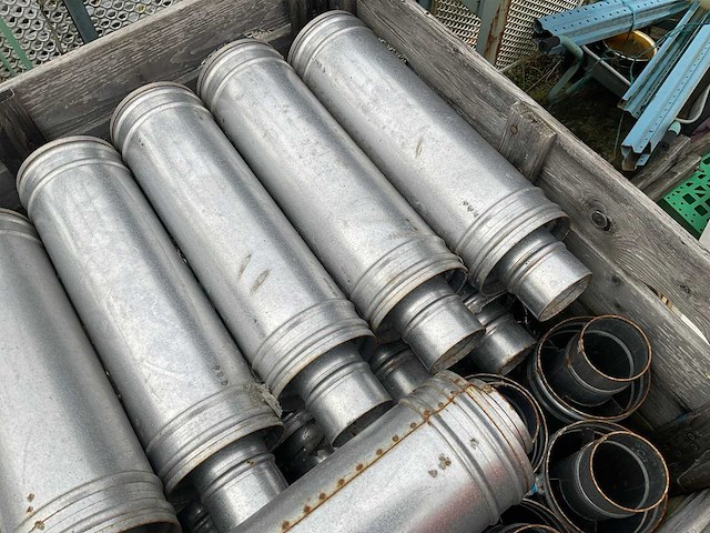 Partij kachel/schoorsteen pijpen ( rvs) - afbeelding 3 van  6