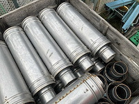 Partij kachel/schoorsteen pijpen ( rvs) - afbeelding 3 van  6