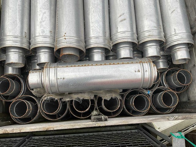 Partij kachel/schoorsteen pijpen ( rvs) - afbeelding 2 van  6