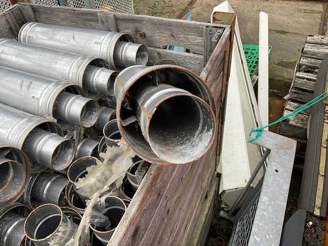 Partij kachel/schoorsteen pijpen ( rvs) - afbeelding 5 van  6