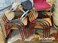 Partij kantinestoelen - circa 36 stuks - afbeelding 3 van  4