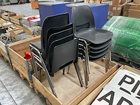 Partij kantinestoelen, 10 stuks - afbeelding 1 van  2