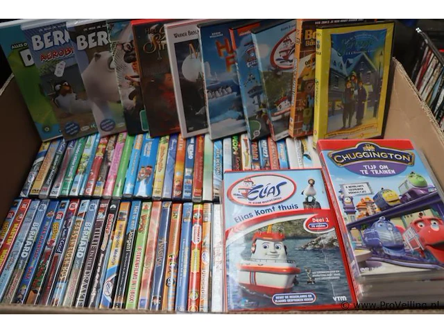Partij kinder dvd's, diverse titels o.a. elias, chuggington tijd om te trainen & bob de bouwer - afbeelding 2 van  2
