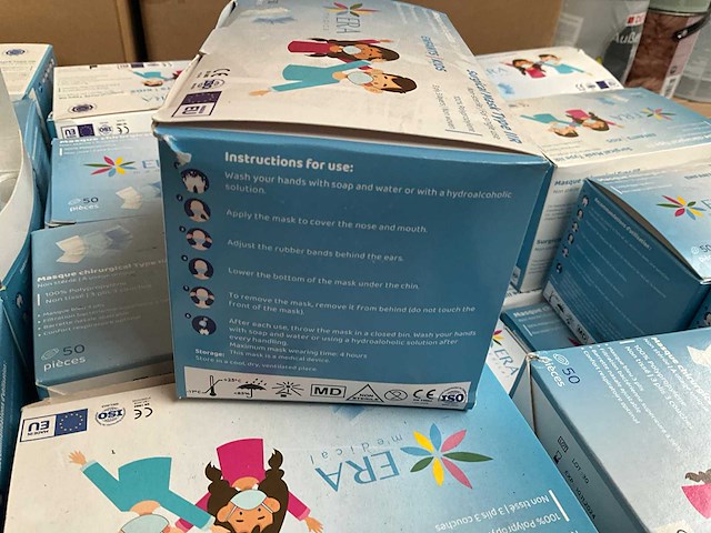 Partij kinder-mondkapjes - afbeelding 7 van  8