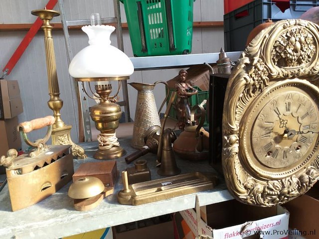 Partij koperwerk ca. 14 items - afbeelding 1 van  6