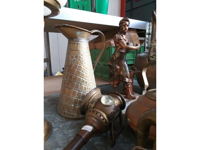 Partij koperwerk ca. 14 items - afbeelding 4 van  6