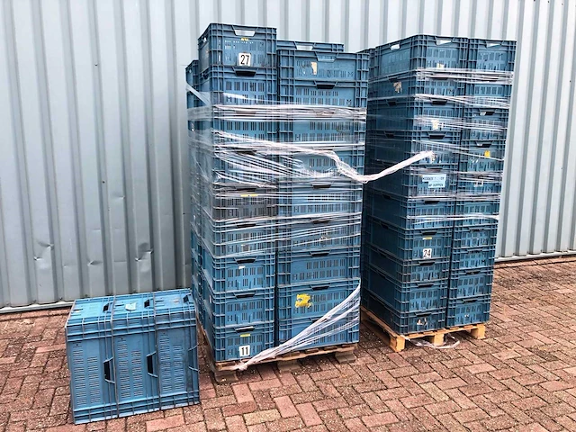 Partij kratten / magazijnbakken 600x400mm 87 stuks (87x) - afbeelding 2 van  7