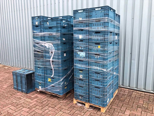 Partij kratten / magazijnbakken 600x400mm 87 stuks (87x) - afbeelding 3 van  7