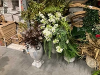 Partij kunstbloemen met diverse vazen (435x) - afbeelding 6 van  7