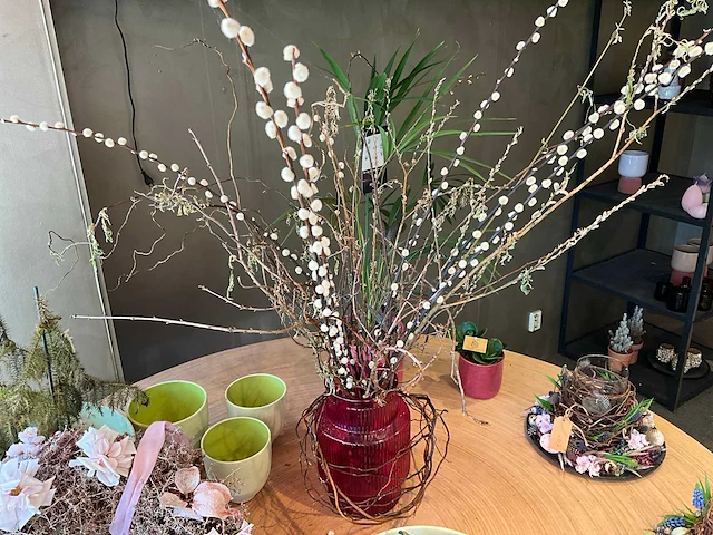 Partij kunstkamerplanten en kunstbloemen - afbeelding 6 van  7