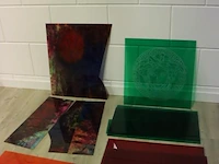 Partij kunststof (decoratie) platen