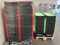 Partij kunststof kratten met deksel - afbeelding 4 van  12