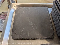 Partij leisteen en kunststof serveerborden - afbeelding 6 van  15