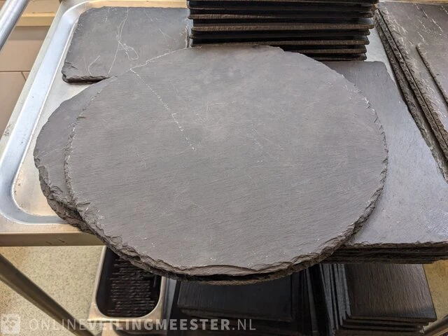 Partij leisteen en kunststof serveerborden - afbeelding 10 van  15