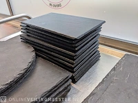 Partij leisteen en kunststof serveerborden - afbeelding 13 van  15