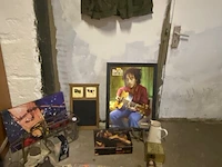 Partij lp's, weegschaal, bob marley, herman brood, star wars, melkkan, krijtbord fohn - afbeelding 1 van  11