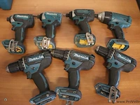 Partij makita accuboormachines voor onderdelen (zonder accu's) - afbeelding 1 van  3