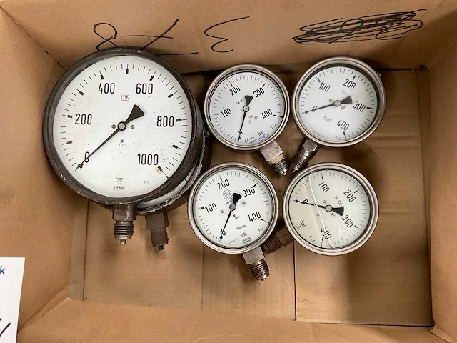 Partij manometers en zelfschrijvende manometers - afbeelding 2 van  7