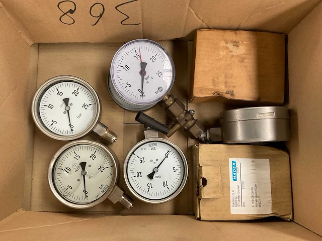 Partij manometers en zelfschrijvende manometers - afbeelding 4 van  7