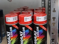 Partij maxicolor spuitbussen - - ral 3000 vuurrood - 10 bussen á 400ml - afbeelding 1 van  4