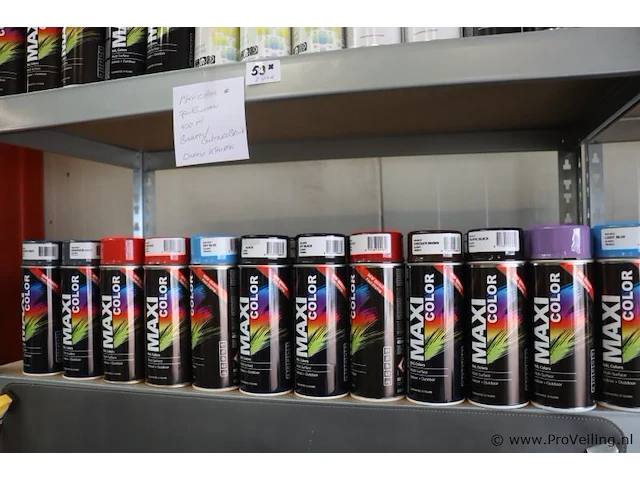 Partij maxicolor spuitbussen - 53 bussen á 400ml - afbeelding 2 van  7