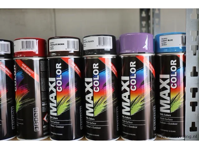 Partij maxicolor spuitbussen - 53 bussen á 400ml - afbeelding 3 van  7