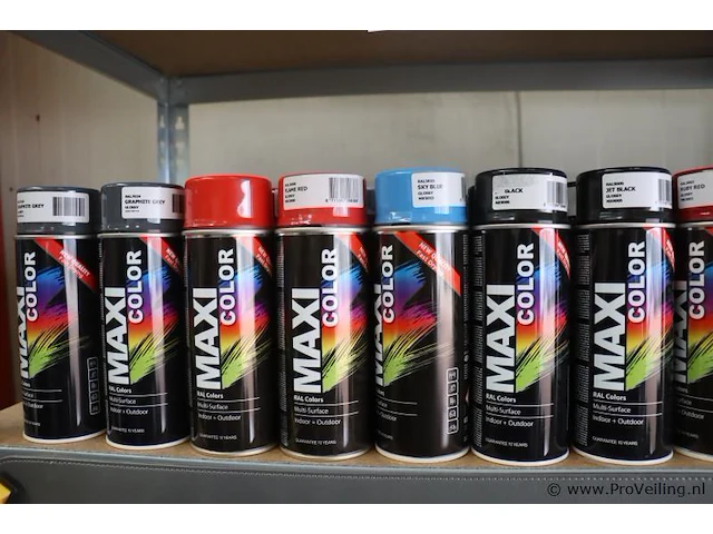 Partij maxicolor spuitbussen - 53 bussen á 400ml - afbeelding 4 van  7