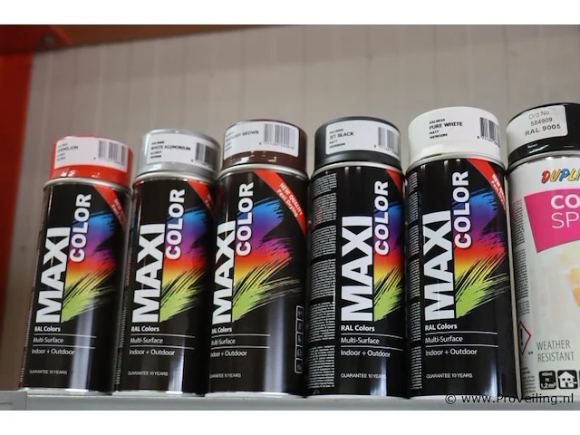 Partij maxicolor spuitbussen - 53 bussen á 400ml - afbeelding 5 van  7
