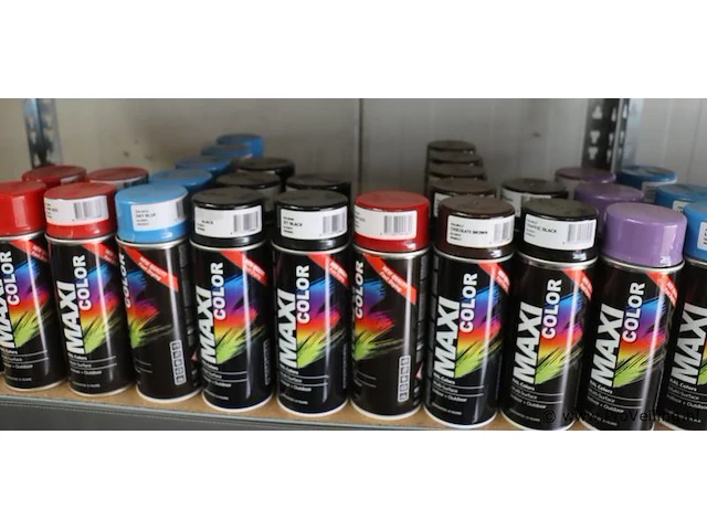 Partij maxicolor spuitbussen - 53 bussen á 400ml - afbeelding 7 van  7