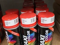 Partij maxicolor spuitbussen - ral 3000 vuurrood - 12 bussen á 400ml - afbeelding 1 van  4
